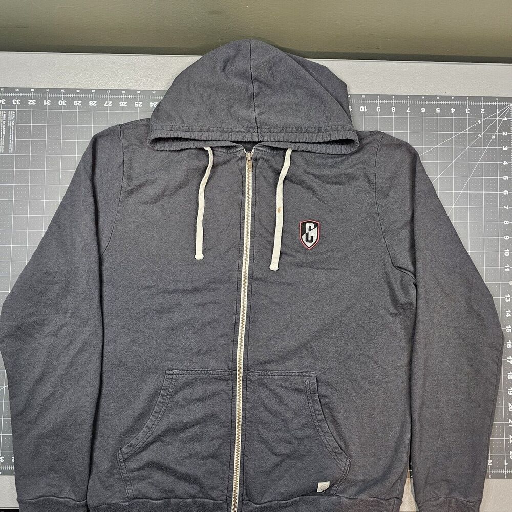 Marine Layer Hoodie Large Gray Full Zip City Camper Streetwear Minimalist Preppy